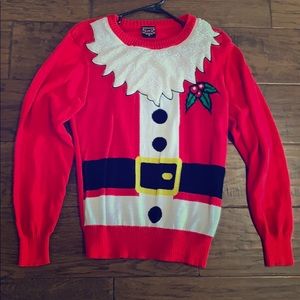 Santa Suit Sweater/Ugly Christmas Sweater